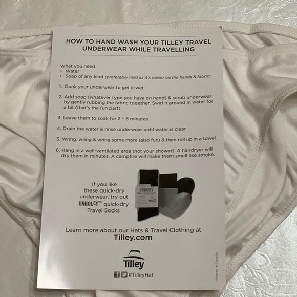 Tilley COOLMAX EXTREME BRIEF - White - Picture 6 of 9